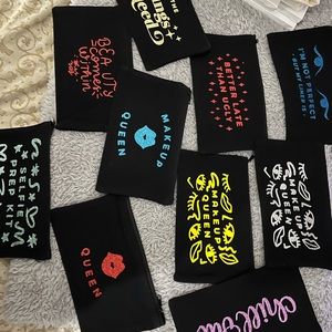 Personalized cosmetic bag/ scripts cosmetic bag/ personalized gifts / monogram